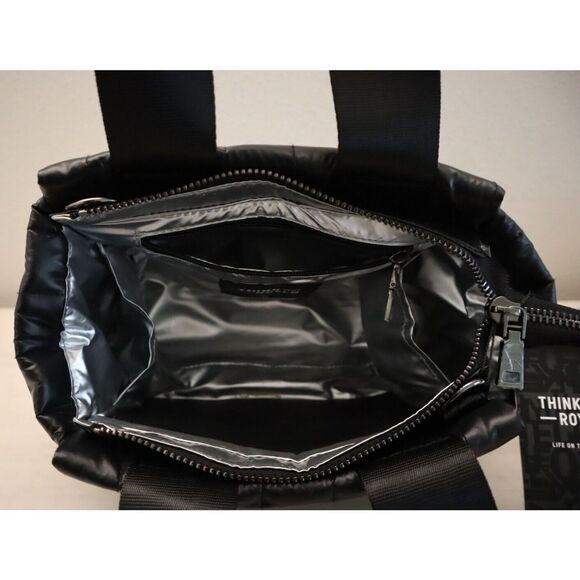 Think Royln Women's Pearl Black Urban Legend Medium Quilted Handbag - Picture 5 of 9